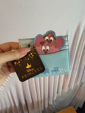 Disney Princess Loungefly Jac Jac Gus Gus Cardholder Cinderella